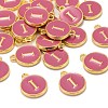 Golden Plated Alloy Enamel Charms LS-ENAM-S118-08I-4