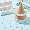 300Pcs 6 Colors Transparent Acrylic Beads TACR-CJ0001-65-6