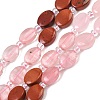 Cherry Quartz Glas & Natural Sodalite & Green Strawberry Quartz & Red Jasper & Red Aventurine & Rose Quartz Beads Strands G-Z135-A10-2