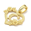 Heart Brass Pendants KK-I714-04G-G-2