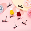 30Pcs 3 Styles Iron Alligator Hair Clips Findings PHAR-TA0001-10-7