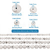 4 Strands 4 Style Natural Howlite Beads Strands G-TA0001-34-7