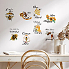 8 Sheets 8 Styles PVC Waterproof Wall Stickers DIY-WH0345-046-6