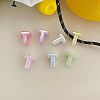 UV Plating Acrylic Alphabet Beads OACR-N163-42T-1