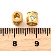 925 Sterling Silver Micro Pave Clear Cubic Zirconia Beads STER-F061-04A-G-2