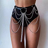 Ring Alloy Layered Chain Tassel with Imitation Leather Waist Belly Chains for Women FS-WG3DEB2-01-1