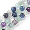 Carved Natural Fluorite Beads Strands G-L527-02A-1
