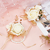 Silk Ribbon Wrist & Brooch AJEW-WH0285-16-6