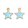 Alloy Enamel Pendants ENAM-C005-01G-02-2