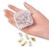 50Pcs 2 Colors Iron Clip-on Earring Settings IFIN-YW0003-02-4