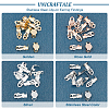 Unicraftale 40Pcs 4 Colors 304 Stainless Steel Clip-on Earring Findings STAS-UN0033-36-5