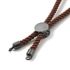 Half Finished Twisted Milan Rope Slider Bracelets FIND-G032-01B-18-3