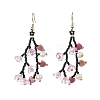 Glass Seed Bead Dangle Earrings EJEW-MZ00770-02-3