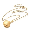 Summer Beach 304 Stainless Steel Pendant Rope Chain Necklaces for Women STAS-Z108-01G-04-4