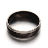 304 Stainless Steel Wide Band Finger Rings X-RJEW-F043-46-19mm-1