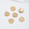 Brass Micro Pave Cubic Zirconia Charms KK-P337-03D-G-1