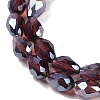Transparent Electroplate Glass Beads Strands LS-EGLA-N013-T4mm-B03-3