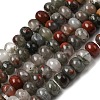 Natural African Bloodstone Beads Strands G-A280-A06-01-2