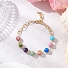 Natural Imperial Jasper Beads Link Bracelets BJEW-JB12161-1