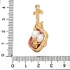 Brass Twister Clasps KK-A256-03G-3