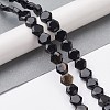 Dyed & Heated Natural Black Agate Beads Strands G-K359-C12-01-2