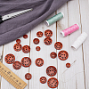 40Pcs 4 Style Flat Round 2-hole Basic Sewing Button FIND-GF0004-85B-4