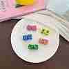Printed Opaque Acrylic Beads OACR-N163-35-1