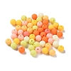Rubberized Style Imitated Silicone Acrylic Beads MACR-D029-01G-1