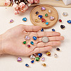 40Pcs 20 Styles Faceted Glass Rhinestone Pendants GLAA-TA0001-44-6