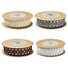4 Rolls Self-adhesive Cotton Ribbons SRIB-CJ0001-03-8