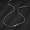 925 Sterling Silver Twisted Bar Link Chain Necklaces NJEW-H056-01A-P-3