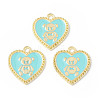 Alloy Enamel Pendants ENAM-G212-06G-01-3