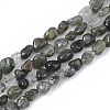 Natural Green Rutilated Quartz Beads Strands G-S363-028D-1