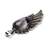 Natural Amethyst Big Pendants G-G112-02AS-14-2