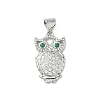 Brass Micro Pave Cubic Zirconia Pendants KK-L254-03P-1