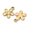 304 Stainless Steel Pendant Cabochon Settings for Enamel STAS-H240-35G-02-2