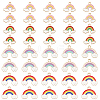 40Pcs 4 Styles Alloy Enamel Pendants ENAM-BM0001-20-1