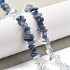 Natural Quartz Crystal & Blue Aventurine(Dyed & Heated) Beads Strands G-L610-A28-01-2