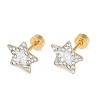 Star Glass & Polymer Clay Rhinestone Ear Fake Plugs EJEW-H105-29G-5