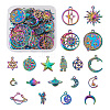 38Pcs 19 Style Alloy Charms FIND-KS0001-24-1