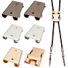 6Pcs 3 Colors Zinc Alloy Bolo Tie Slider Clasps FIND-PH0023-92B-1