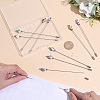 10Pcs Handmade Flower Printed Porcelain Brooches JEWB-CP00006-3