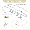 Alloy Crystal Rhinestone Word BRIDE Pendant Iron Waist Belly Chains NJEW-GA00006-2