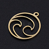 201 Stainless Steel Laser Cut Pendants STAS-S105-T966-2-2