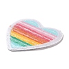 Heart & Rainbow Stripe Appliques DIY-D080-01-2