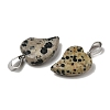 Natural Dalmatian Jasper Pendants G-B127-11P-02-2