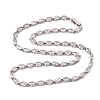 Brass Micro Pave Cubic Zirconia Geometric Tennis Necklaces NJEW-C121-02C-P-4
