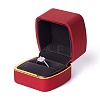 Square Plastic Jewelry Ring Boxes OBOX-F005-01B-3