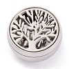 304 Stainless Steel Magnetic Diffuser Locket Aromatherapy Essential Oil Buckle AJEW-M027-11P-5