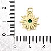 Sun Brass Micro Pave Cubic Zirconia Pendants X-KK-C134-11G-02-3